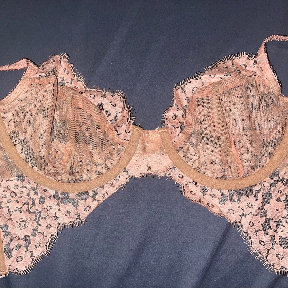 VS For Love & Lemons Daisy Lace Long Line Bow Double Strap - Picture 6 of 9